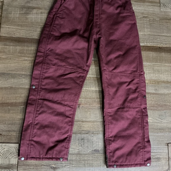 Ridgecut Women's Burgundy Bib Overalls Size Medium - Picture 7 of 14